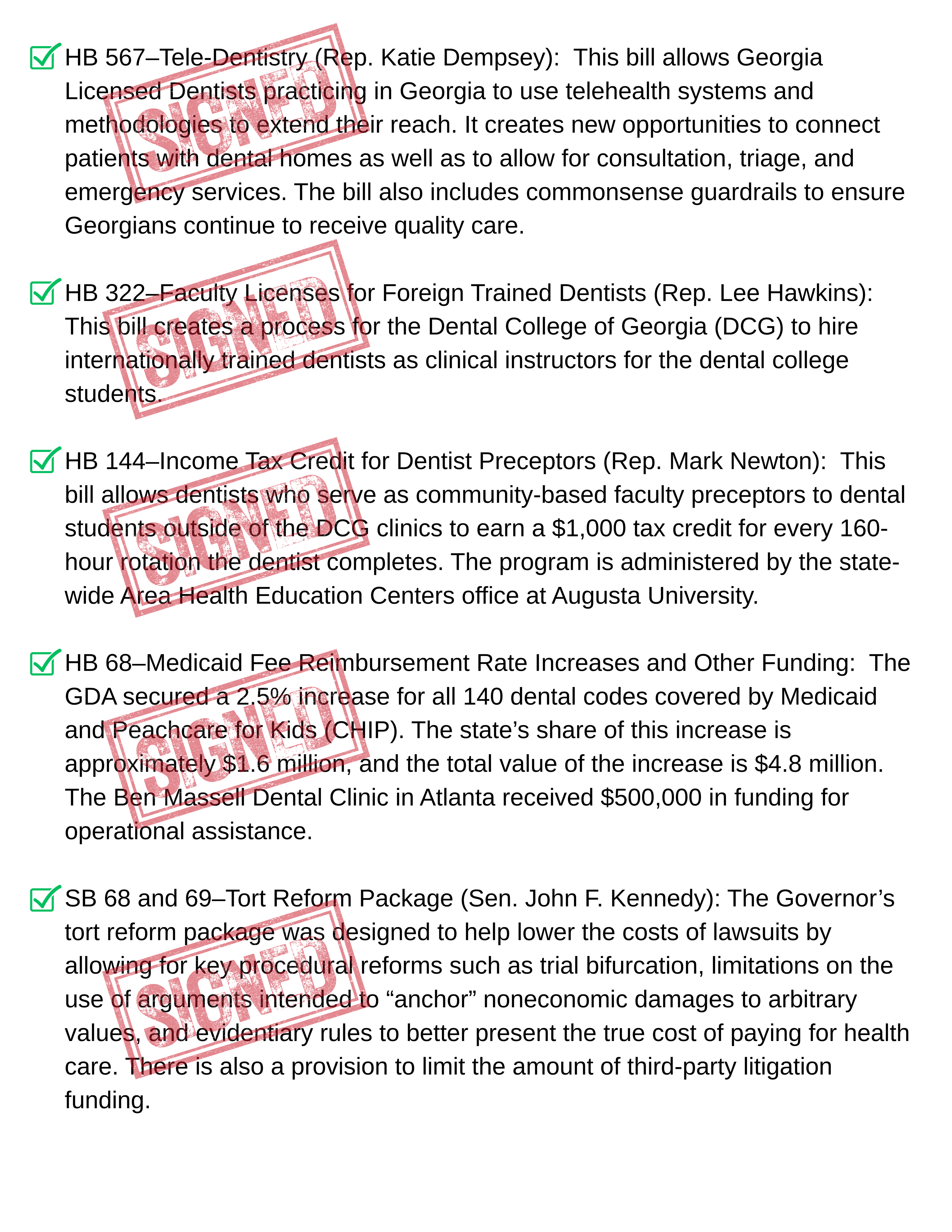 2025 Signed Bills
